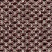 Woven fabric texture features a repeating geometric diamond pattern in burgundy and beige, with a slightly raised, durable weave.